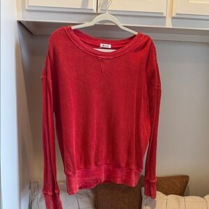 LA Made Red Long Sleeve Top